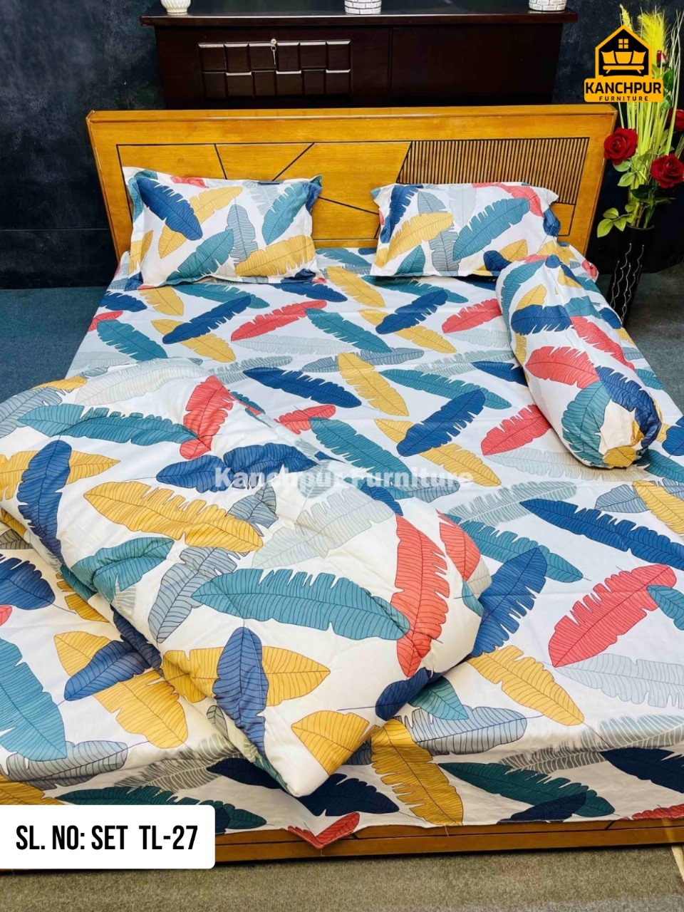 ৫ পিছ সেট লাক্সারী টুইল  কমফোর্টার