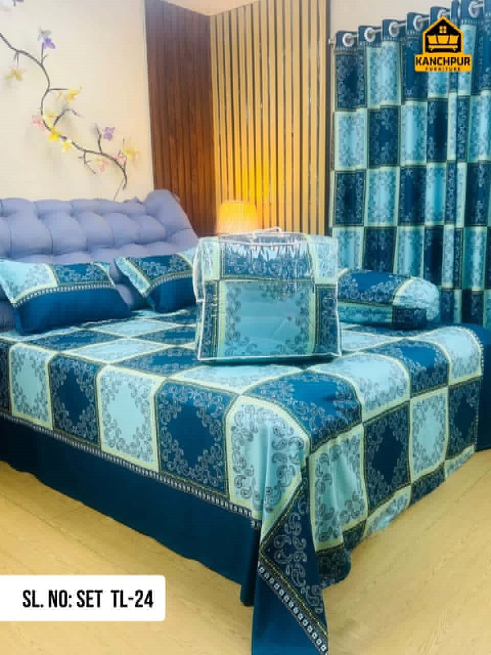 ৫ পিছ সেট লাক্সারী টুইল  কমফোর্টার