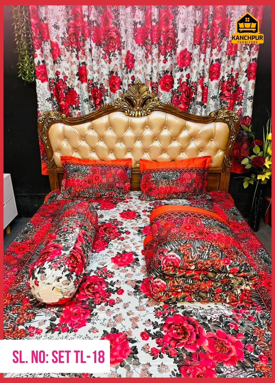 ৫ পিছ সেট লাক্সারী টুইল  কমফোর্টার TL-18